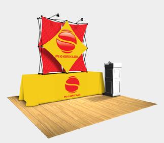 Xpressions Graphic tension fabric pop up display