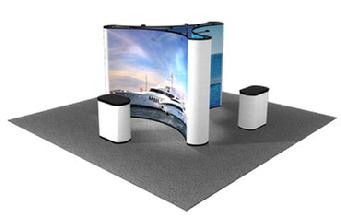 Island Graphic Pop Up Display