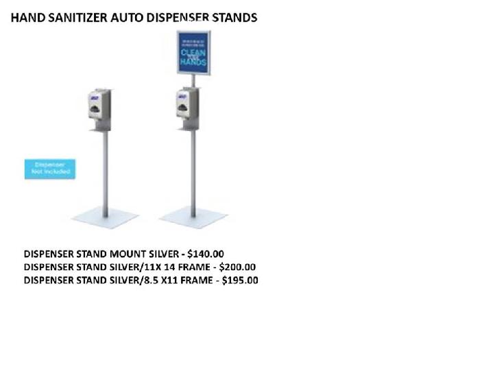 Hand Stanitizer Stands